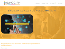 Tablet Screenshot of adhoc-rh.com
